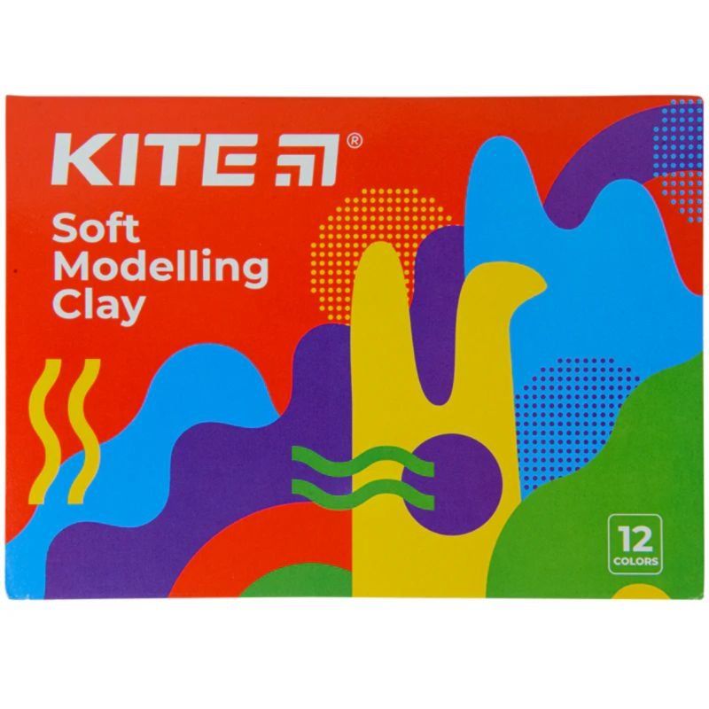 Пластилін восковий, 12 кольорів, 240 г. Kite Fantasy