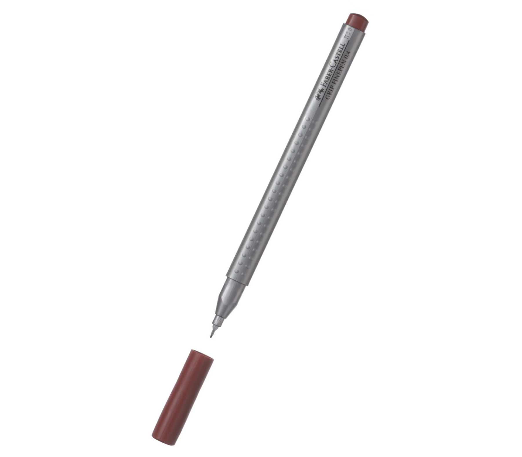151687 Ручка капілярна Faber-Castell Grip Finepen 0,4 мм КОРИЧНЕВИЙ