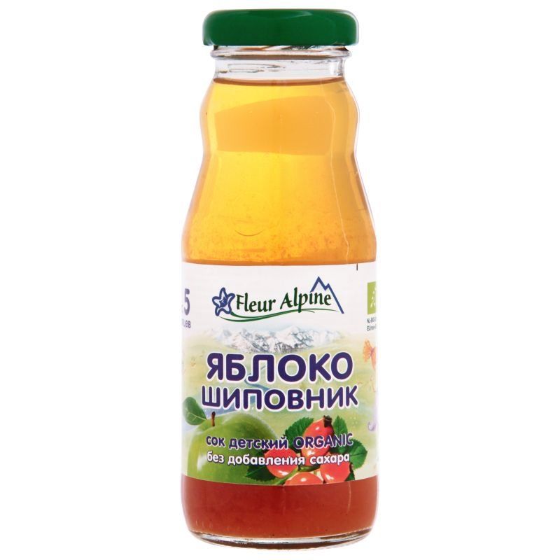 Дитячий сік Fleur Alpine Organic "Яблуко-шипшина" 200/8