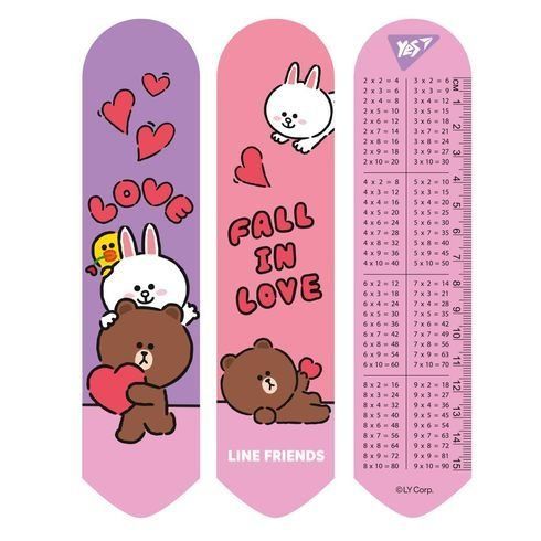 Закладинка 2D Yes "Line Friends love"