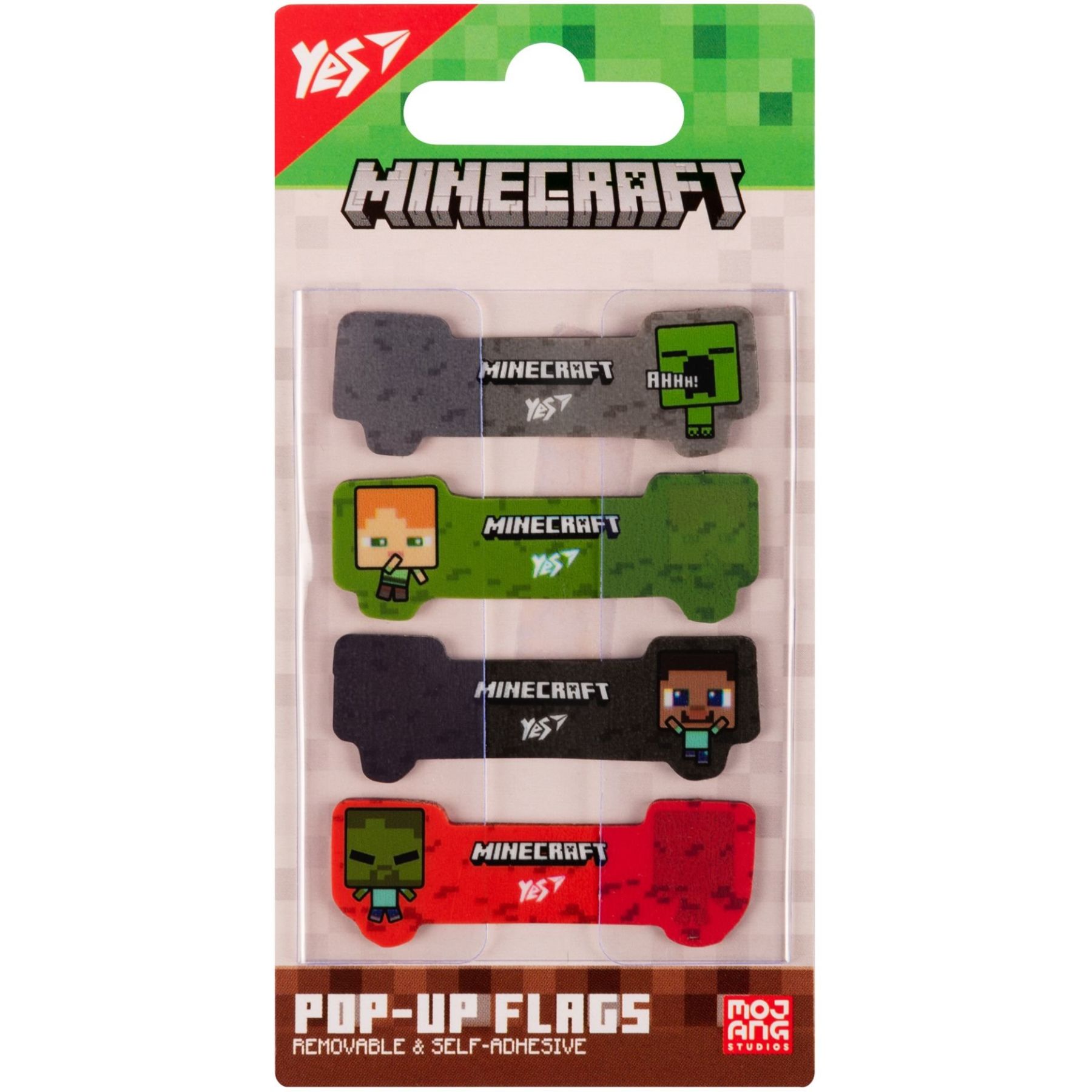 Закладки Pop-up Yes "Minecraft", пластик, 80 шт
