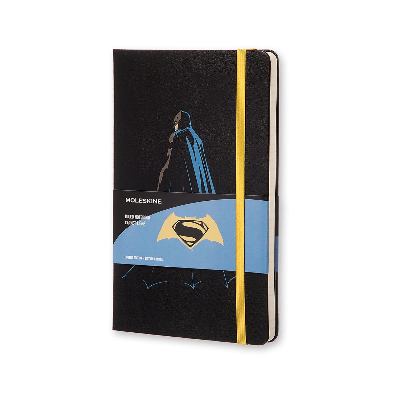 Блокнот Moleskine Batman vs Superman средний / Линейка Batman
