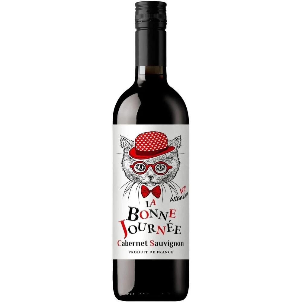Вино 13% червоне сухе Cabernet Sauvignon IGP Atlantique La Bonne Journee, пл 0.75 л