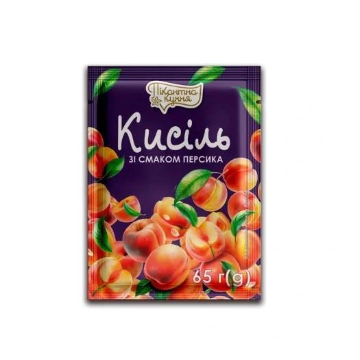 Кисіль зі смаком персика Пікантна Кухня, 65 г