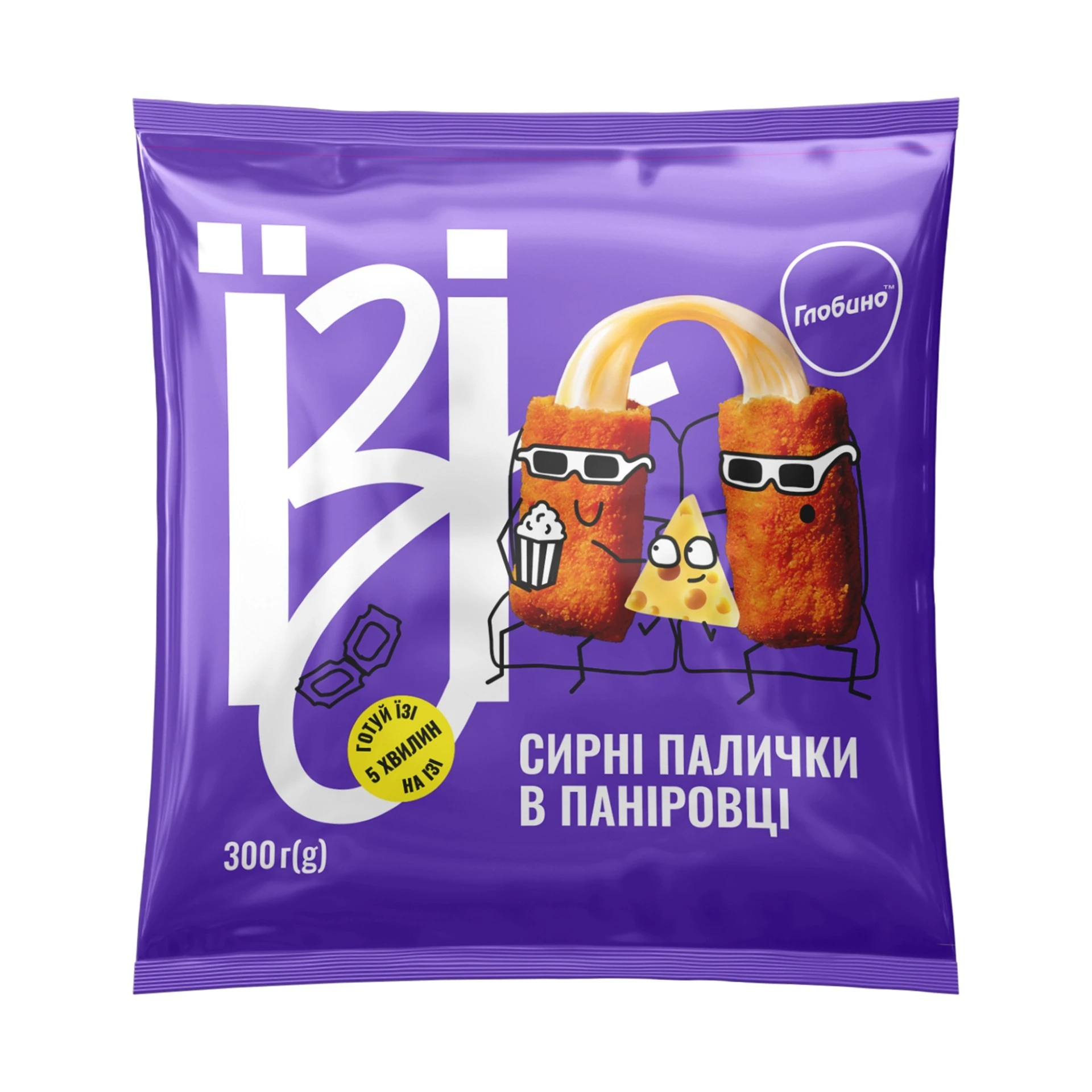 Заморожені сирні палички в паніровці Їзі, 300г