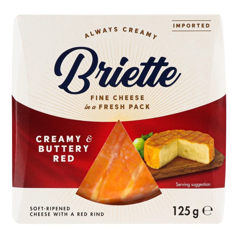 Сир 60% м&#039;який Creamy&amp;Buttery Red Briette, 125г