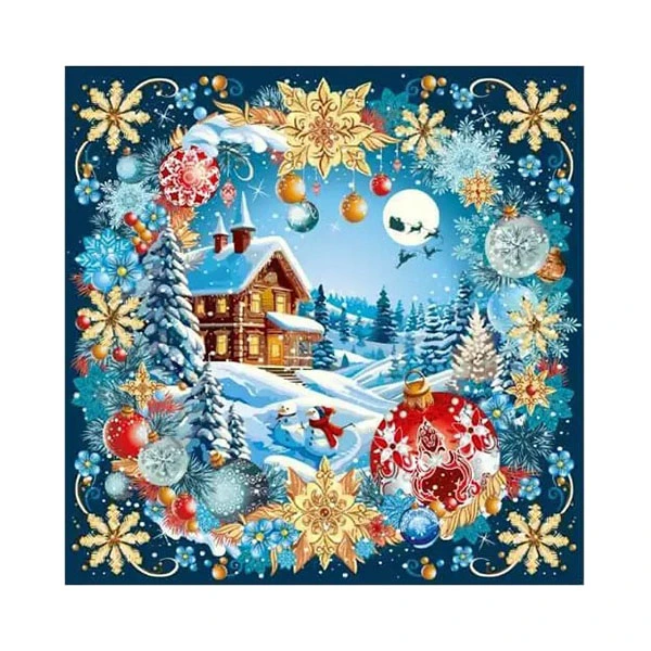 Серветка столові 33*33см 3 шари магія Свята Luxy, 18шт