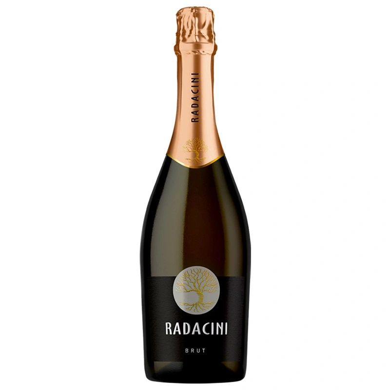 Вино ігристе біле брют 12% Radacini Brut, 0.75 л