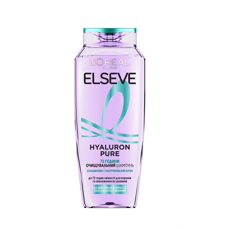 Шампунь д/в схильного до жирності очищувальний Hyaluron pure Elseve 250мл