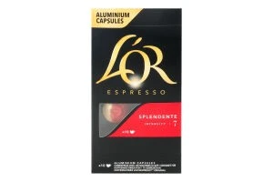 Кава натуральна смажена мелена у капсулах Espresso Splendente LOR к/у 52г