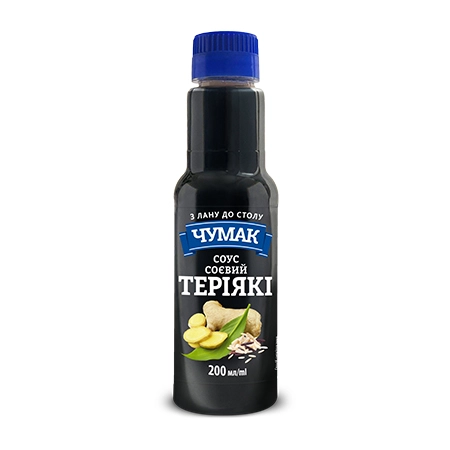 Соус соєвий пастеризований Теріякі Чумак п/пл 200мл