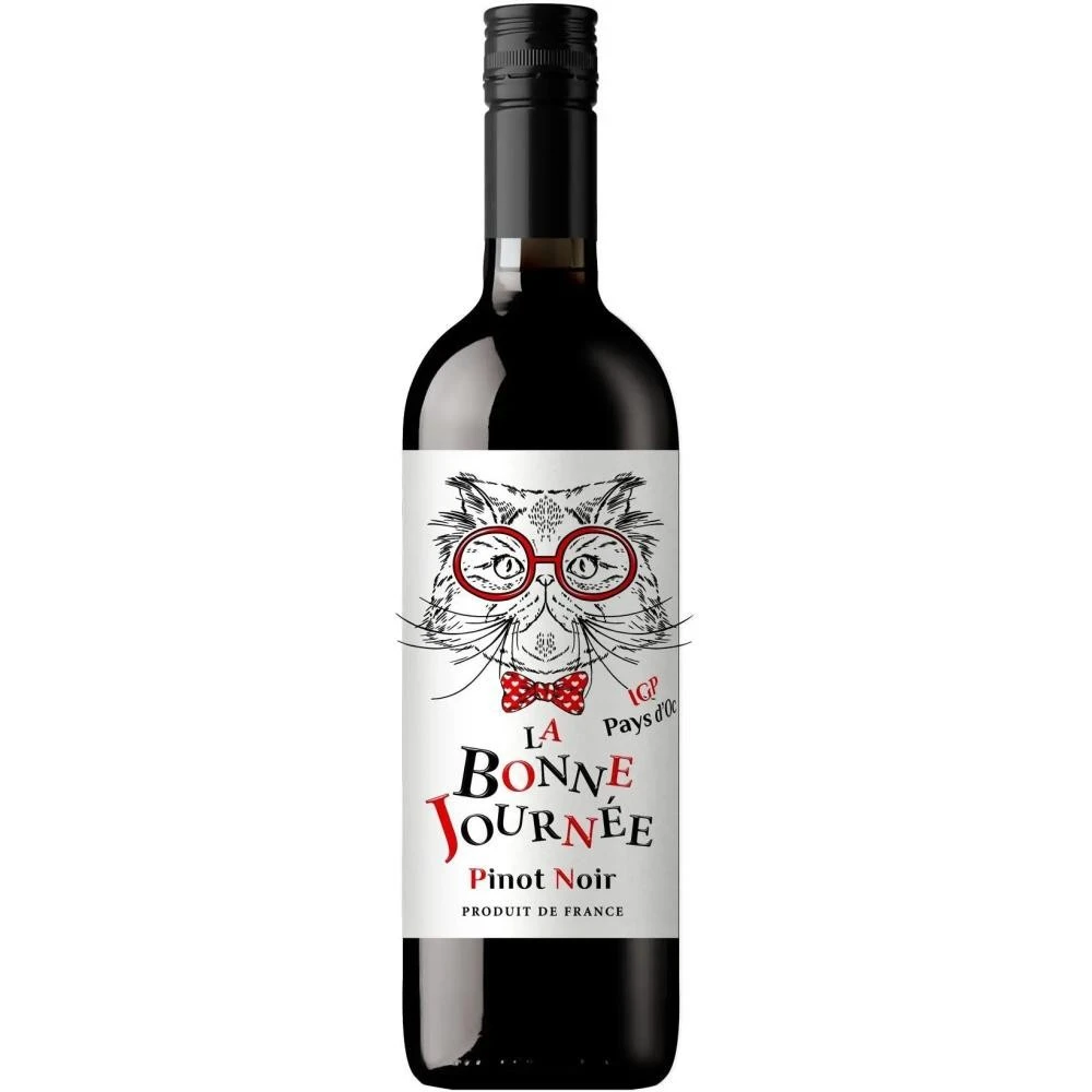 Вино 13% червоне сухе Pinot Noir IGP Pays d&#039;Oc La Bonne Journee, пл 0.75 л