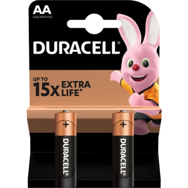 Батарейки AA LR6 MN1500 Basic Duracell 2шт
