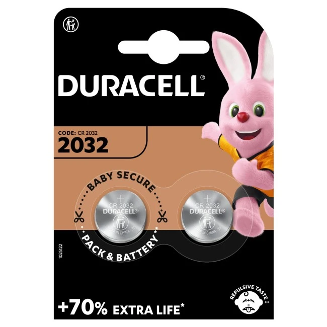 Літієві батареї Duracell Specialty CR2032 Lithium Coin Battery 3V +50% EXTRA LIFE, блок