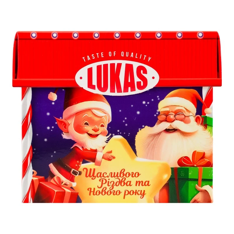 Новорічний подарунок Щасливого Різдва та Нового року Lukas, 250 г