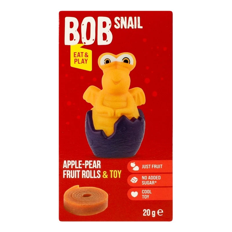 Набір цукерка фруктова страйпси манго+ігрушка Bob Snail, 20 г