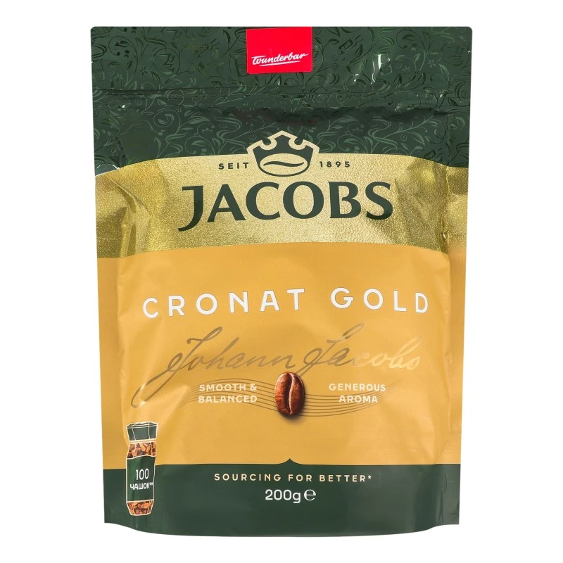 Кава розчинна Cronat Gold Jacobs, 200 г
