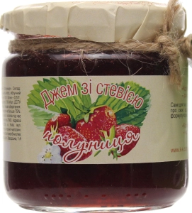 Консервований джем полуниця с/б Корисна кондитерка, 270 г