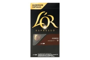 Кава натуральна смажена мелена у капсулах Espresso Forza LOR к/у 52г