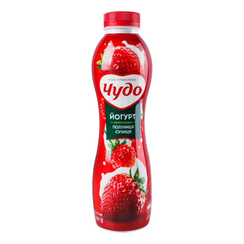 Йогурт 2.5% Полуниця-суниця Чудо, 520 г
