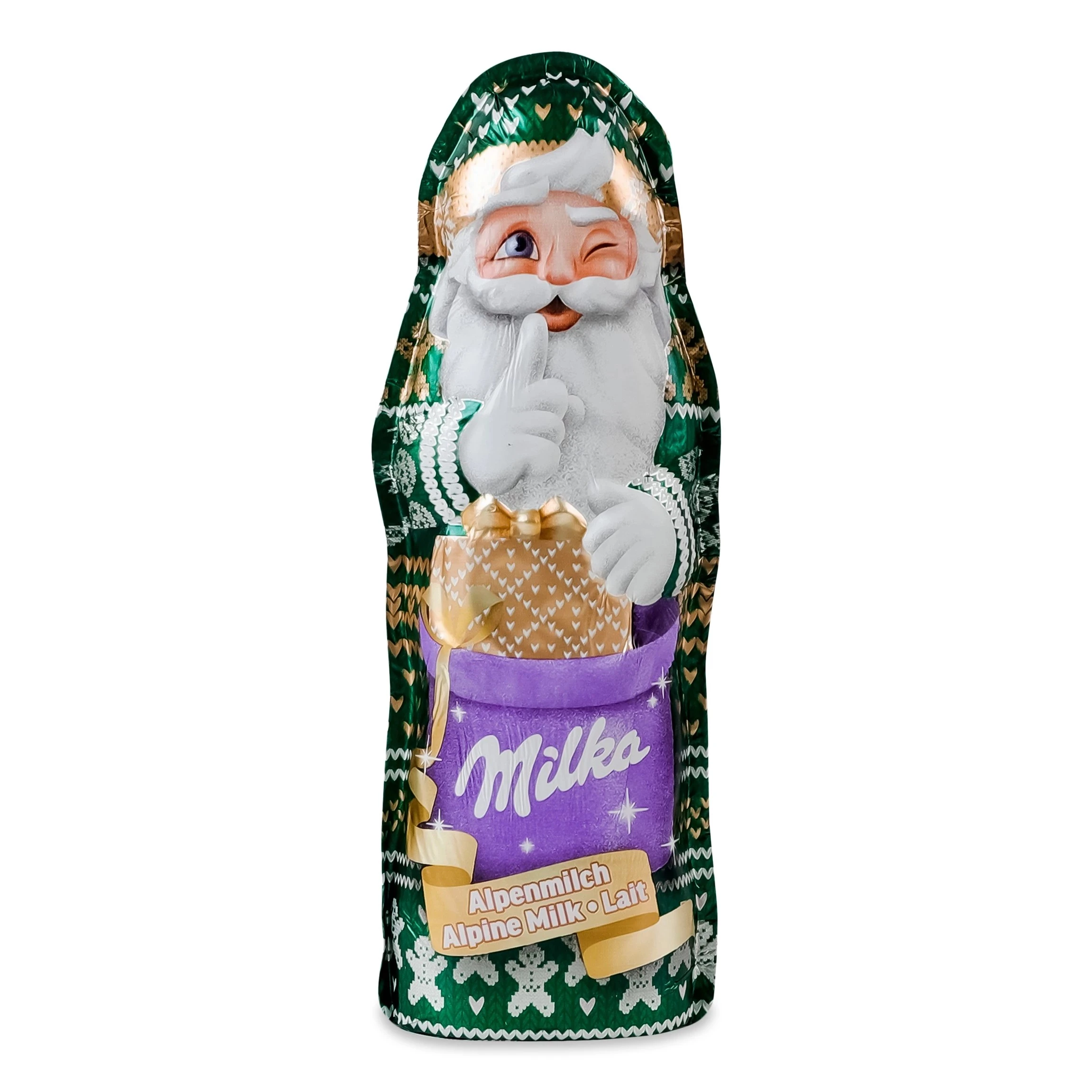 Фігурний шоколад молочний Мілка у формі Cвятого Миколая Milka, 45 г