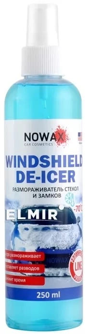 Розморожувач скла і замків Windshield DE-ICER -70*С Nowax, 250 мл