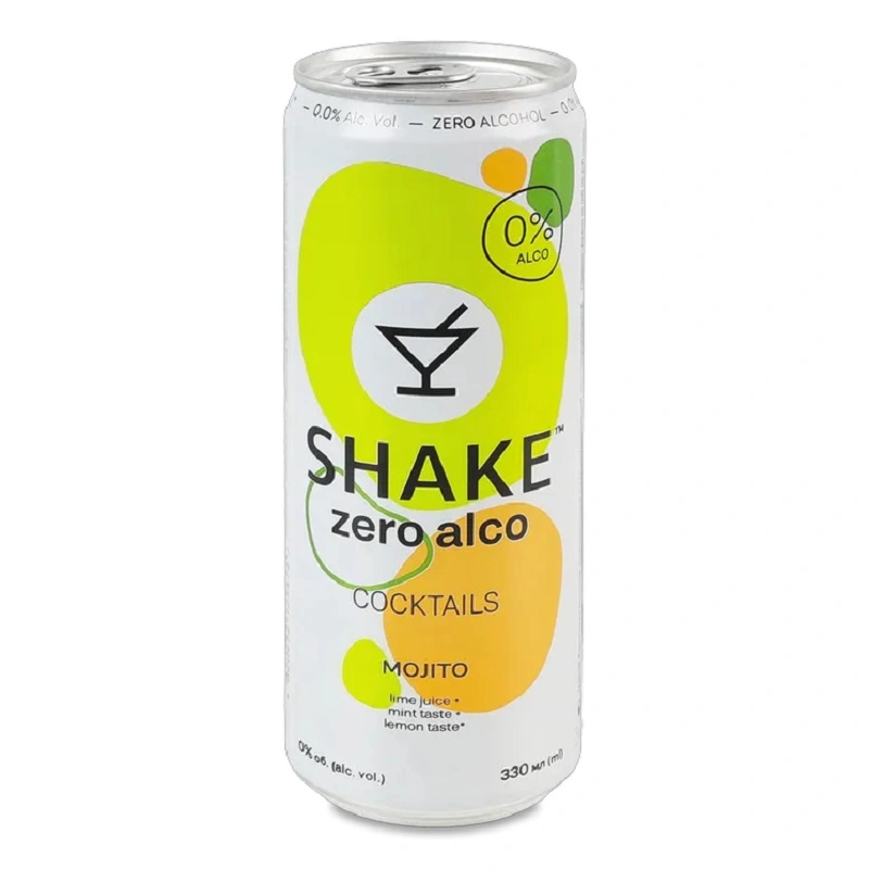 Напій безалкогольний сильногазований соковмісний пастеризований Мохіто Cocktails Shake з/б 330мл