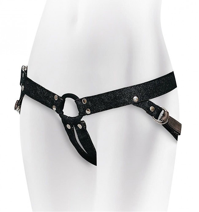 Джинсові трусики для страпона Adrien Lastic  Lastic Strap-on