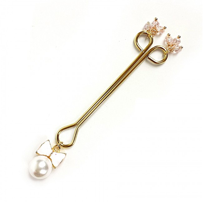 Зажим для клітора Art of Sex  Clit Clamp Bow Pearl