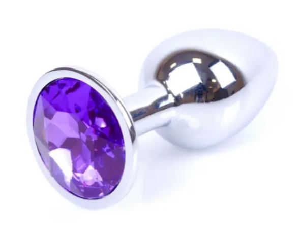 Анальна пробка Boss Series Jewellery Silver PLUG Clear S, BS6400012 (Прозорий)
