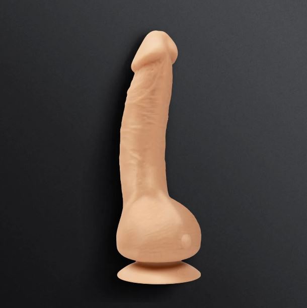 Реалістичний міні вібратор з Bioskin Greal Mini від Gvibe, 18 х 3 см (Тілесний)