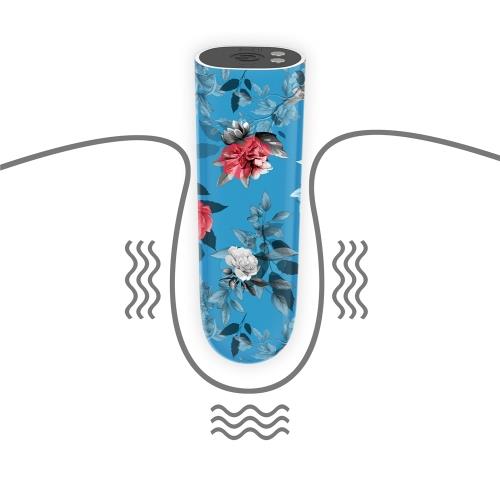 Вібропуля для клітора Rechargeable Antheia Massager, різноманітний принт (синій)
