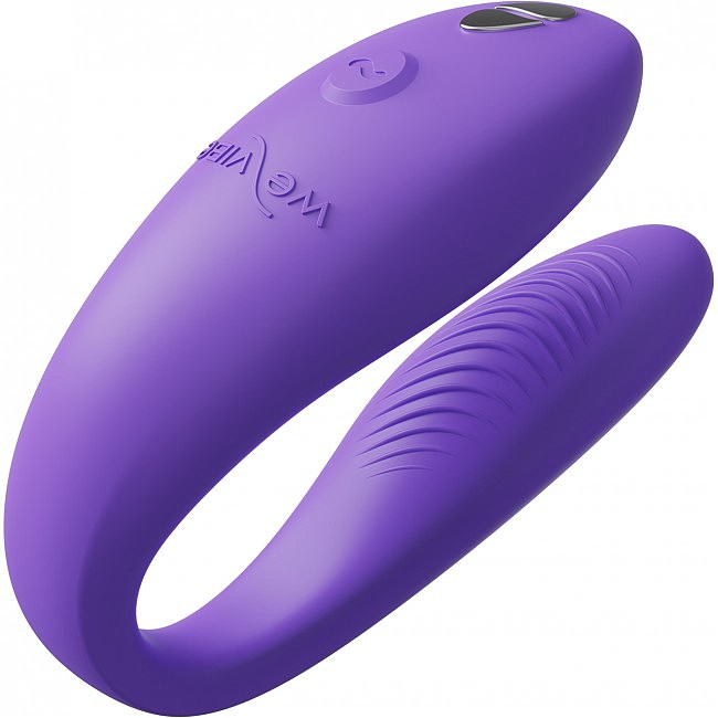Смарт-вібратор для пар We-Vibe Sync Go, 9 режимів вібрації, 7,7 х 3 см (фіолетовий)