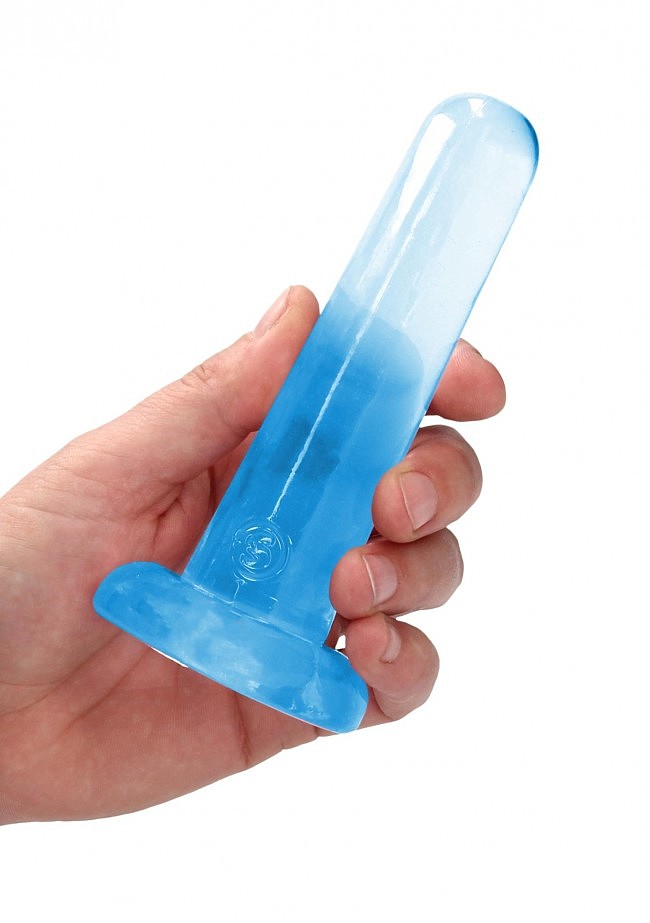 Нереалістичний фаллоімітатор Non Realistic Dildo with Suction Cup Blue, 13,5 х 3 см