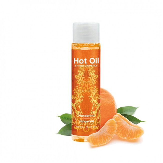 Теплеюче їстівне масажне масло HOT OIL Nuei, 100 мл (Мандарин)