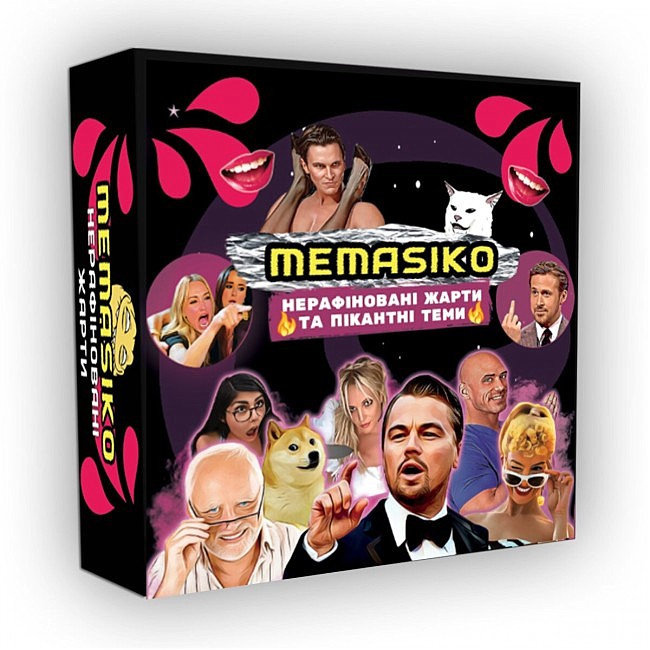 Настільна гра FlixPlay MEMASIKO  нерафіновані жарти та пікантні теми 18+ (UA)