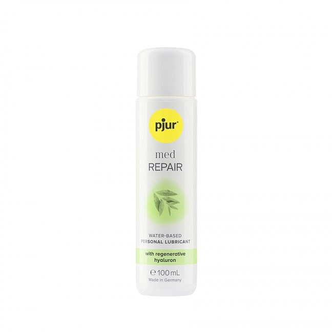 Лубрикант на водній основі pjur MED Repair glide з регенеруючим гіалуроном для сухої шкіри (100 мл)