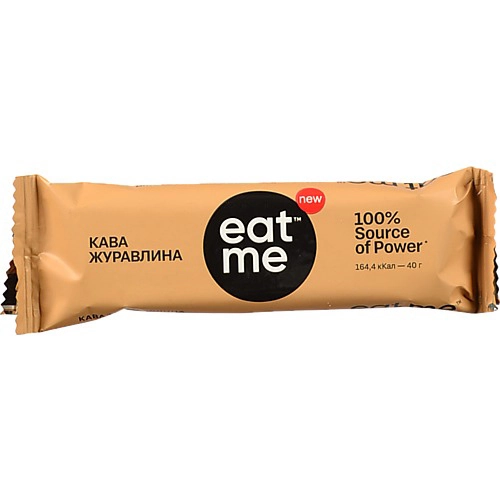 Батончик Еат Ме 40г журавлина кава част.чорна глазурь