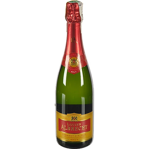 Вино ігристе Lucien Albrecht 0.75л cremant dalsace brut біле брют