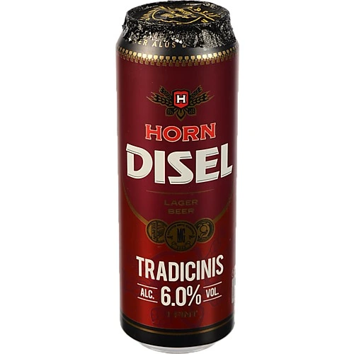 Пиво Horn Disel 0.568л traditional lager світле фільтроване з.б.
