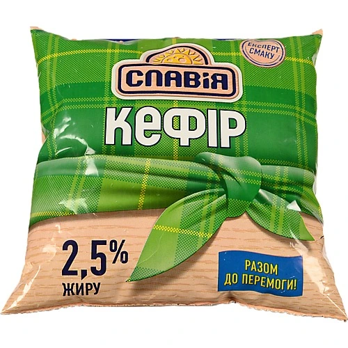 Кефір Славія 400г 2.5% п.е