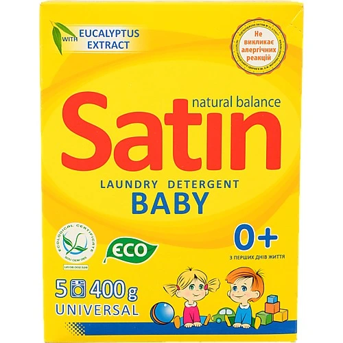 Порошок д.прання Satin 400г organic дитячий