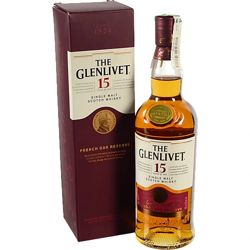 Віскі The Glenlivet 0.75л 15 років коробка