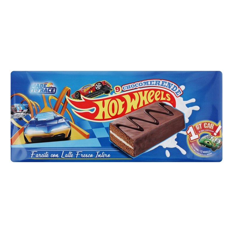 Бісквіт Hot Wheels 270г шоколад молоко