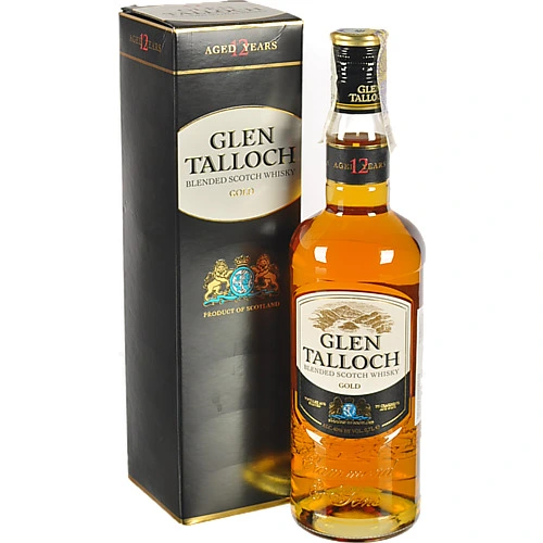 Виски Glen Talloch 0.7л 40 whisky gold 12 к.с