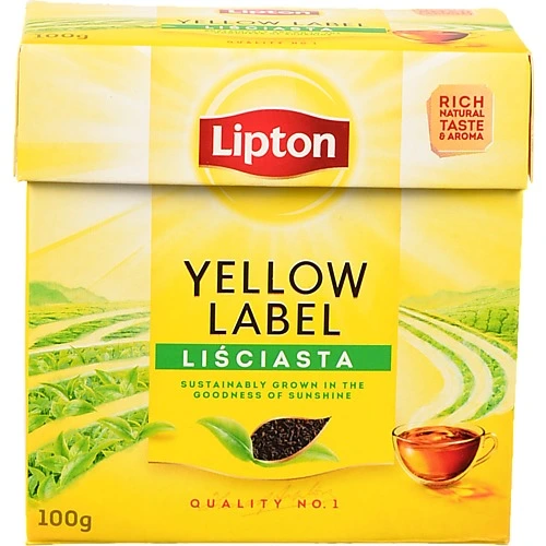 Чай Lipton 100г чорний yellow label ll