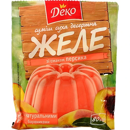 Желе Деко 80г персик