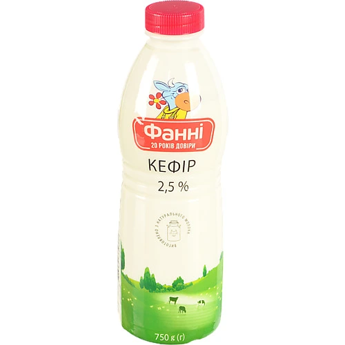 Кефір Фанні 750г 2.5% пет