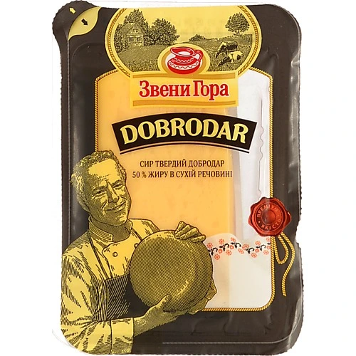 Сир Звенигора добродар 135г 50%