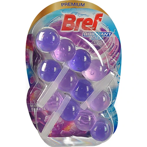 Засіб для чищення унітазу Magic Breeze Brilliant Gel Bref 3х42г